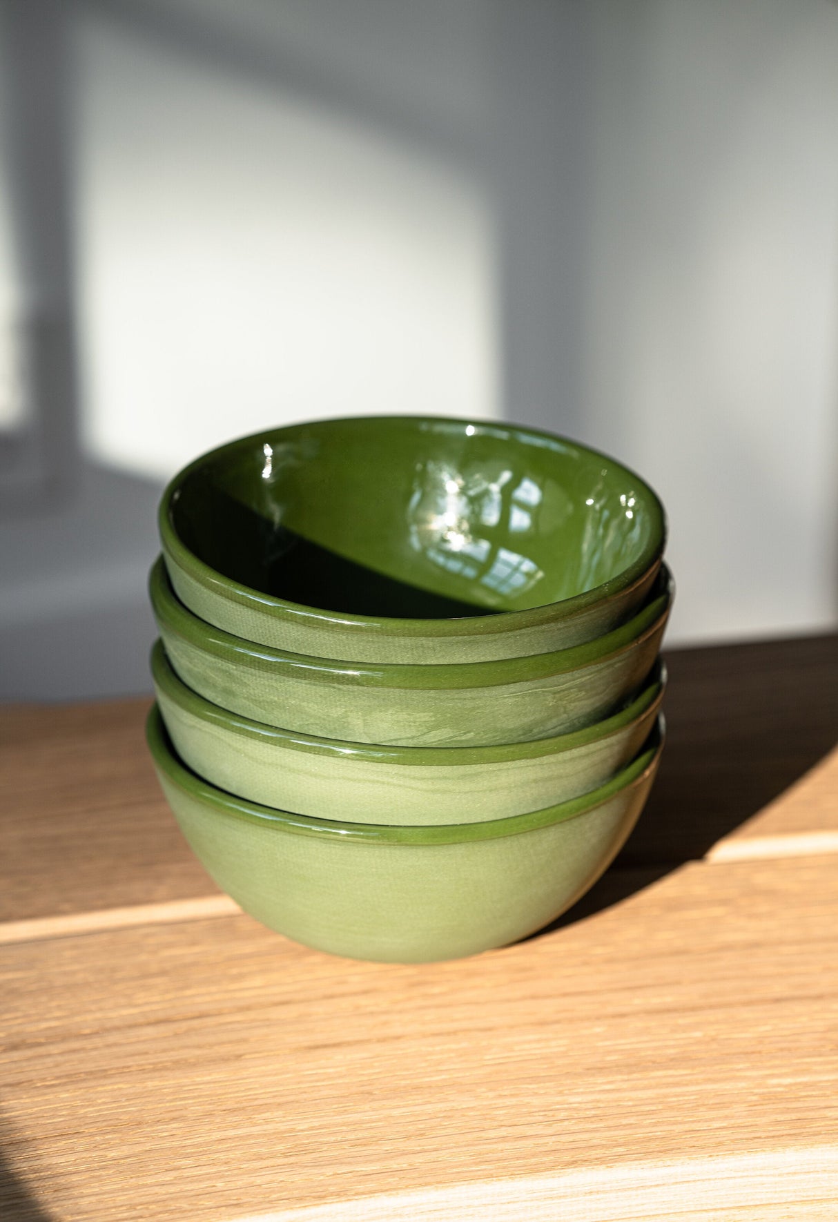 Handmade Porcelain Bowl. Green-Parc Decor