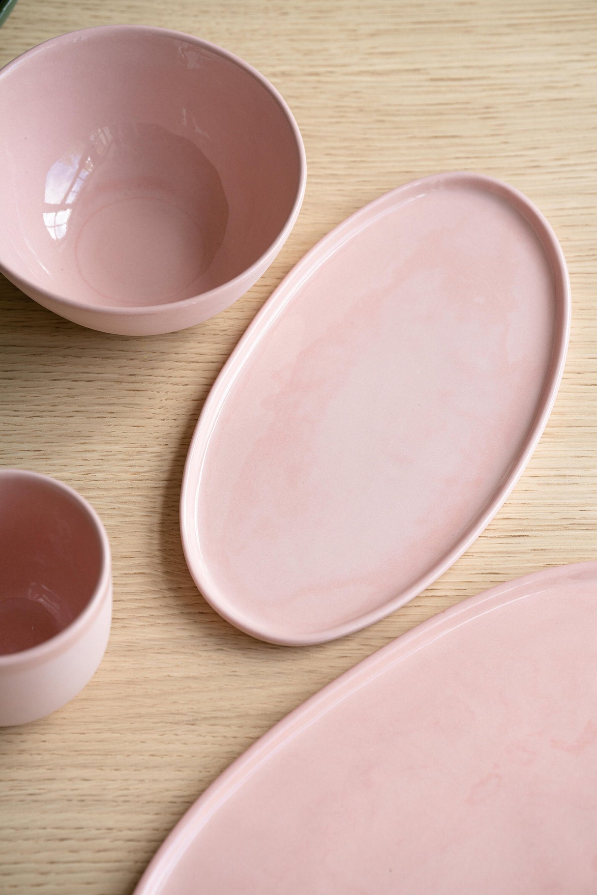 Handmade Porcelain Bowl. Powder Pink-Parc Decor