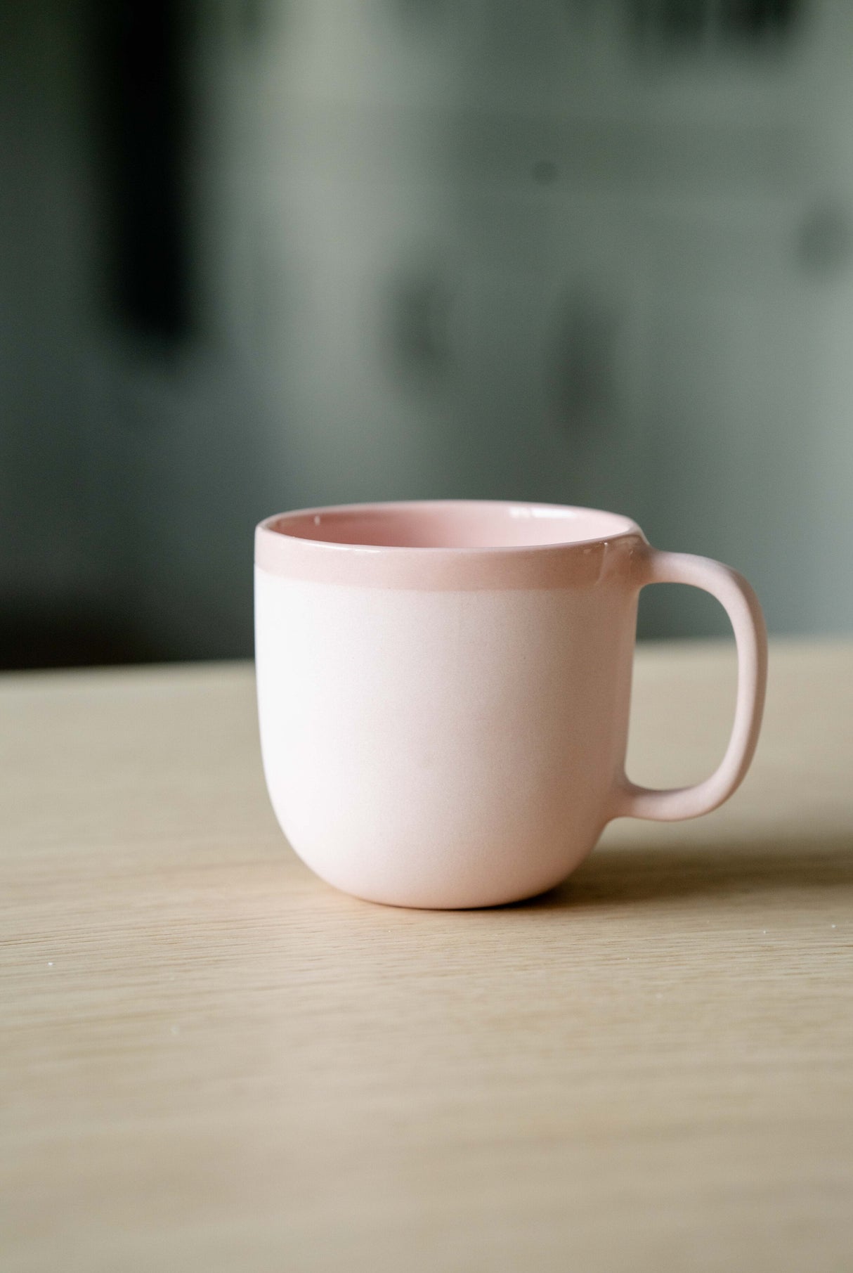 Handmade Porcelain Coffee Mug. Powder Pink-Parc Decor