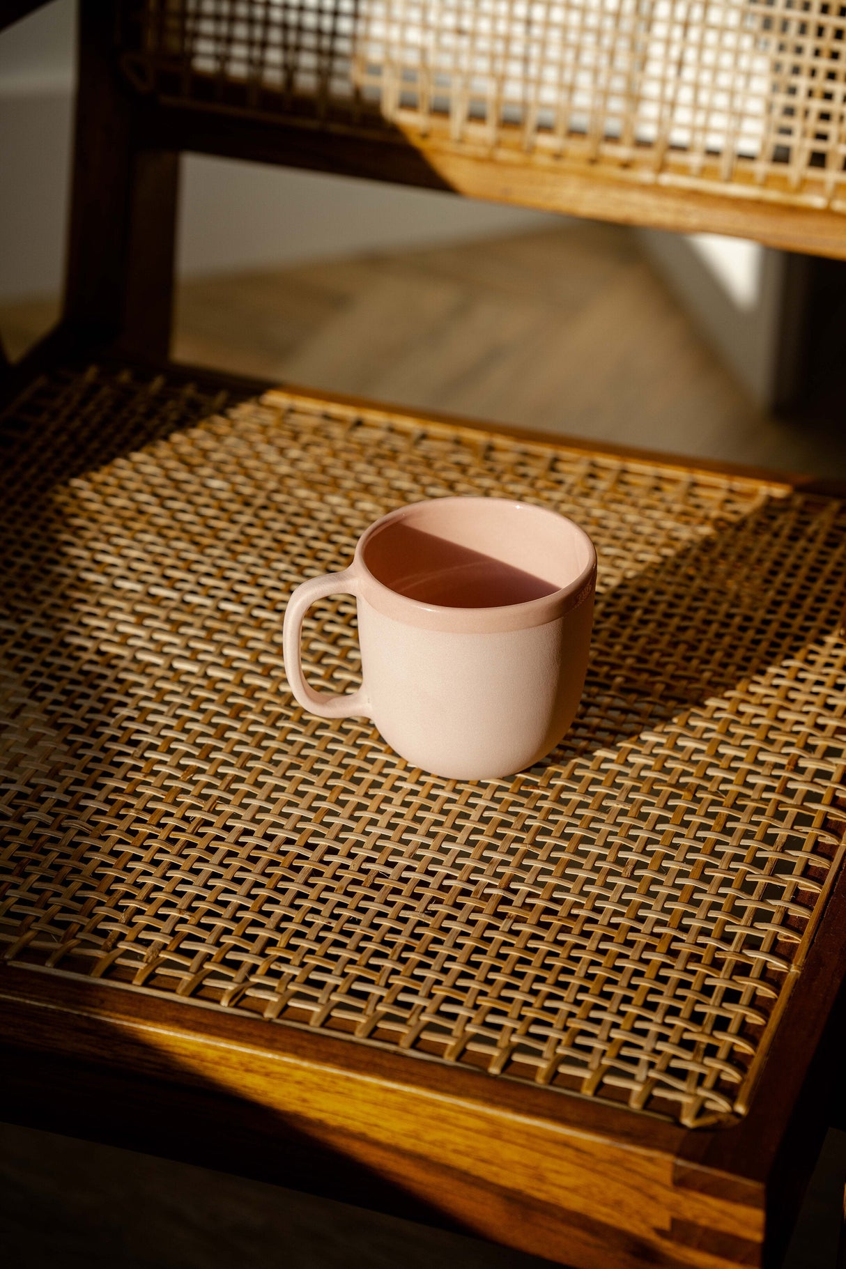 Handmade Porcelain Coffee Mug. Powder Pink-Parc Decor