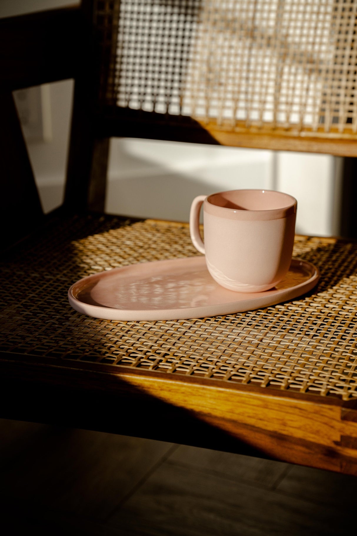 Handmade Porcelain Coffee Mug. Powder Pink-Parc Decor