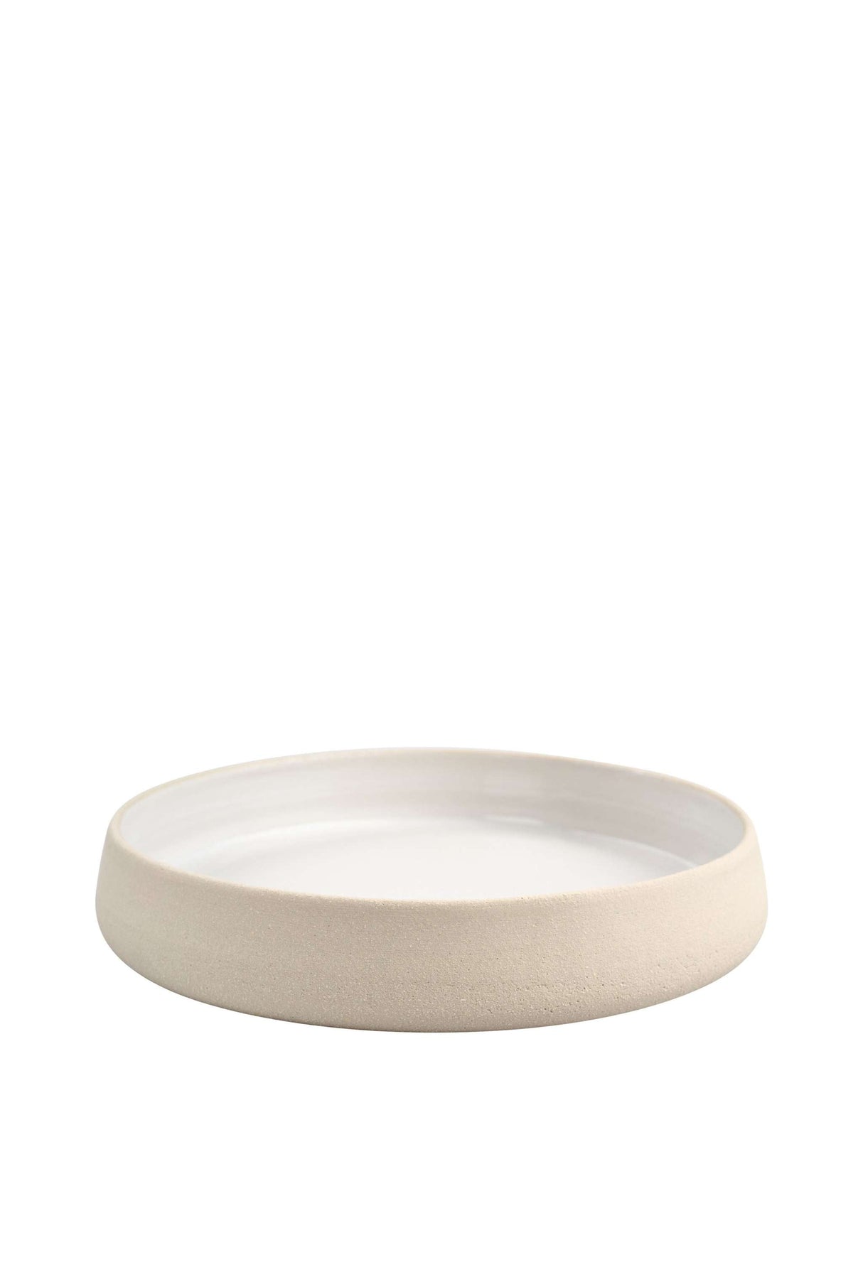 Handmade Stoneware Dinner Plates with High Sides-Parc Decor