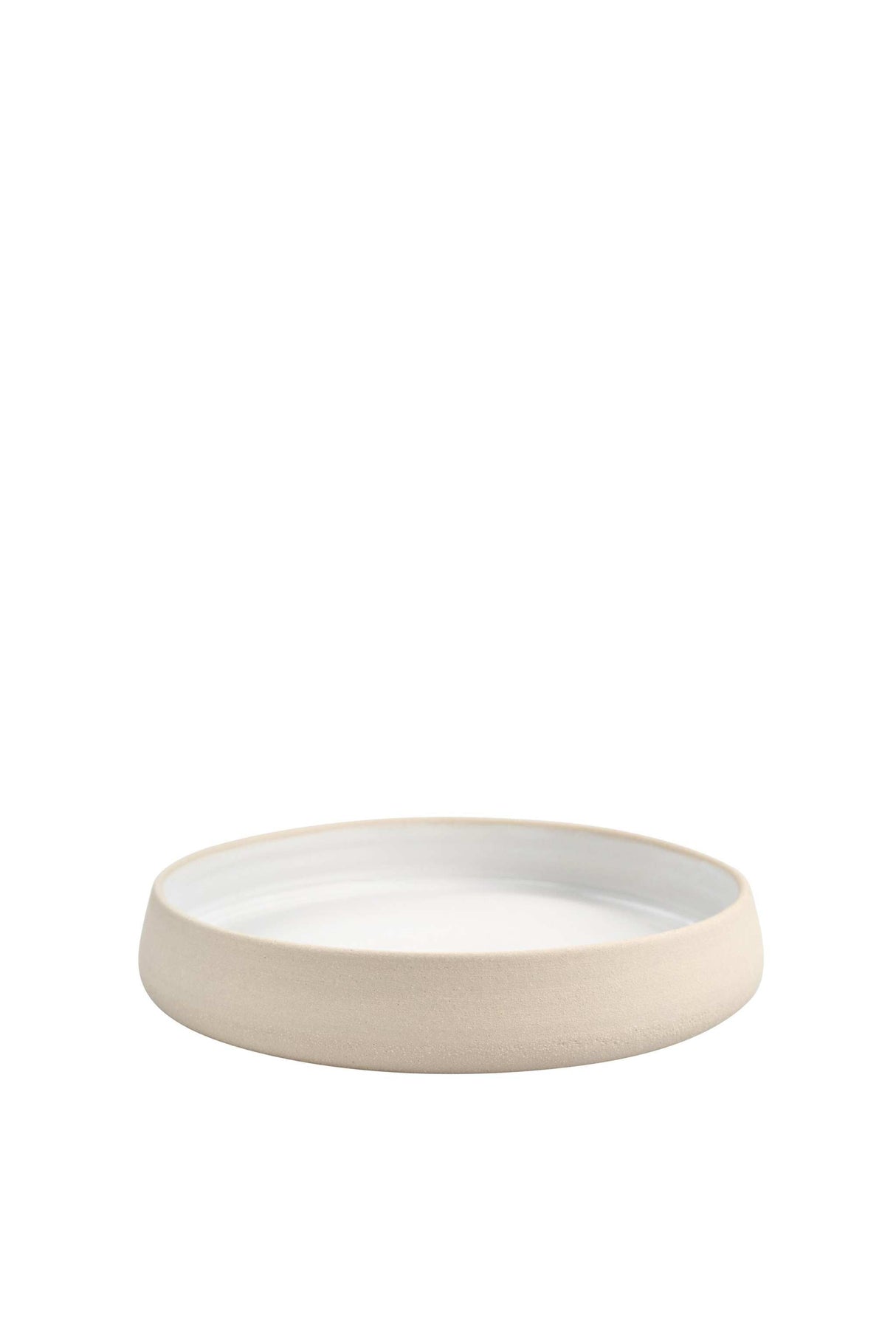 Handmade Stoneware Dinner Plates with High Sides-Parc Decor