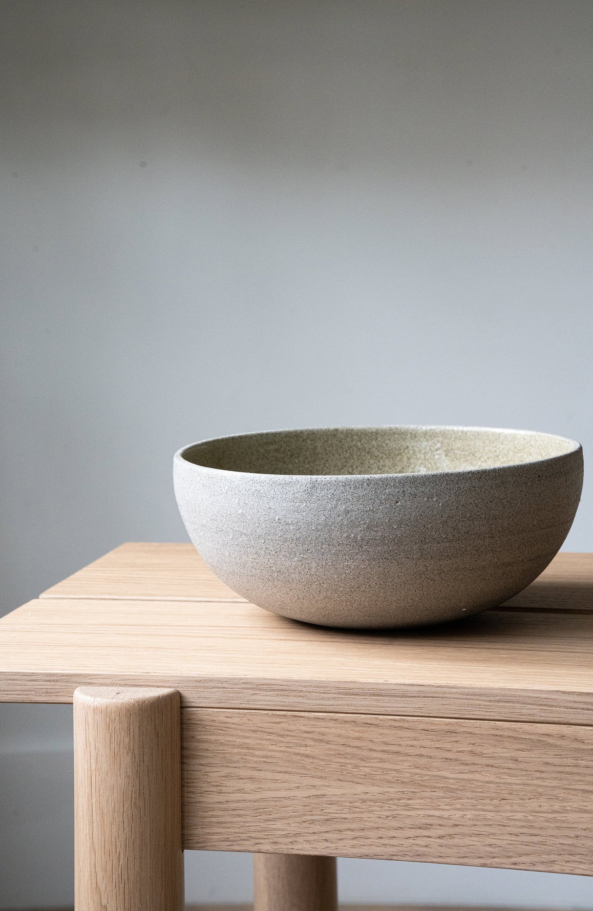 Handmade Stoneware Ramen Bowl "Concrete"-Parc Decor