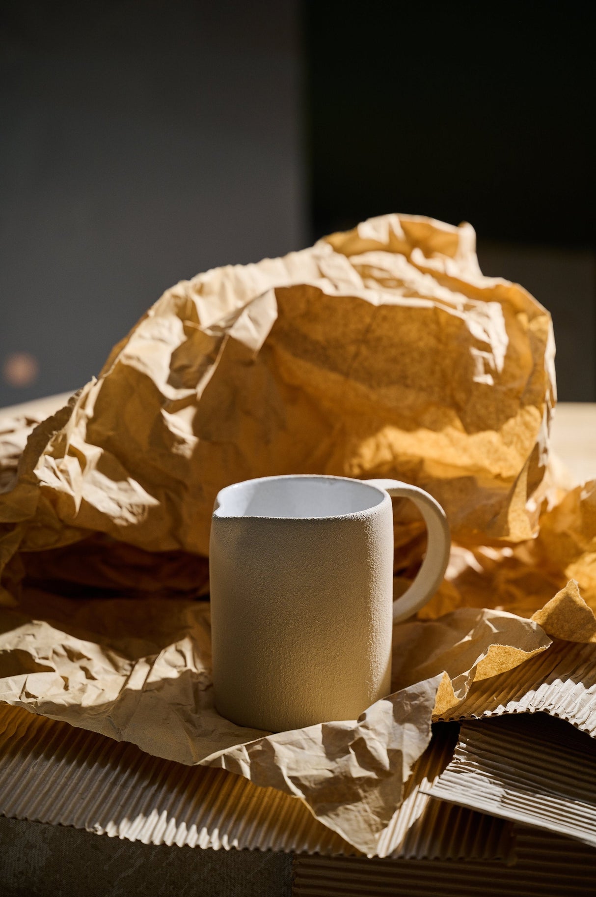 Handmade Stoneware Small Pitcher-Parc Decor