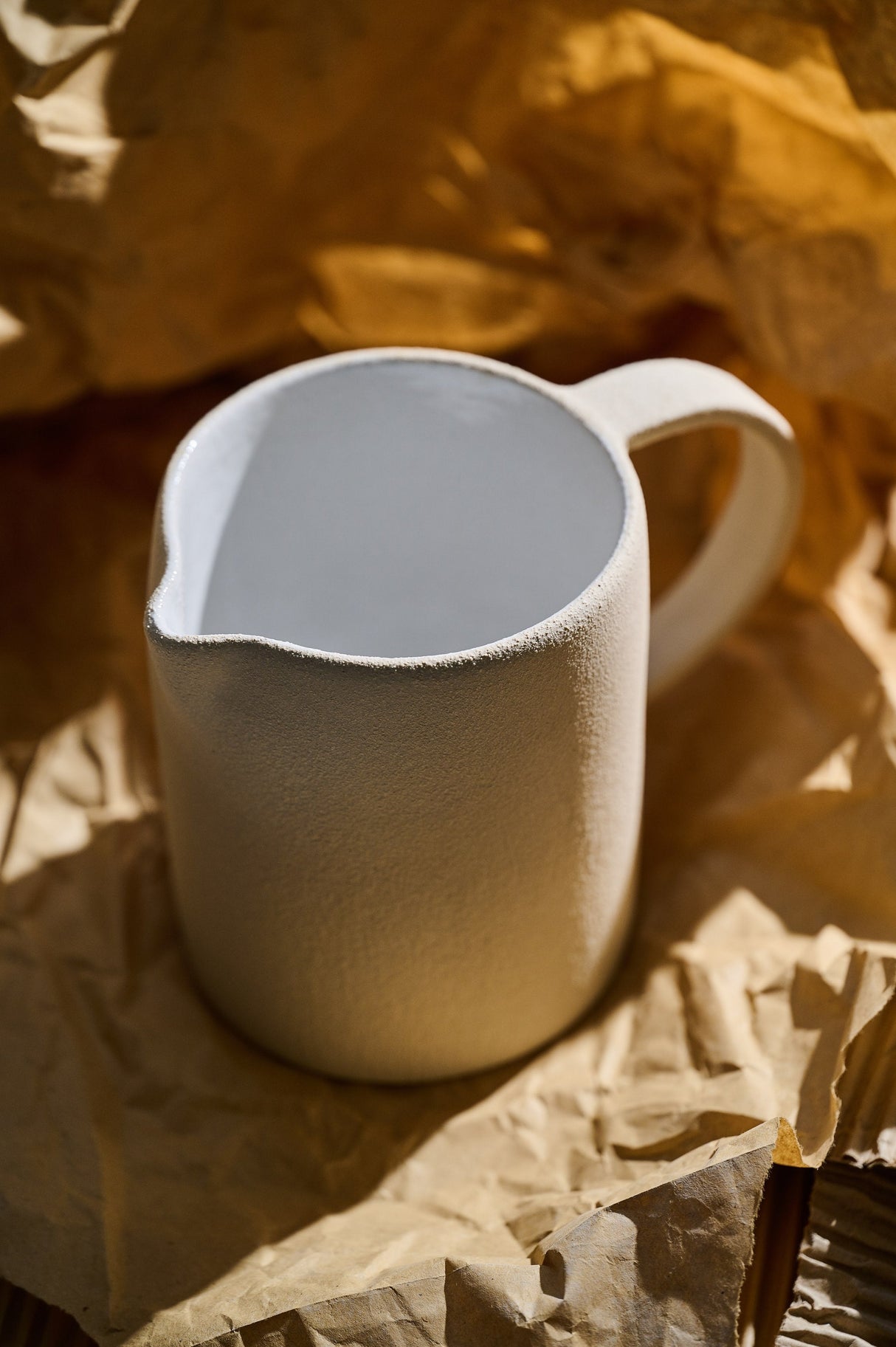 Handmade Stoneware Small Pitcher-Parc Decor