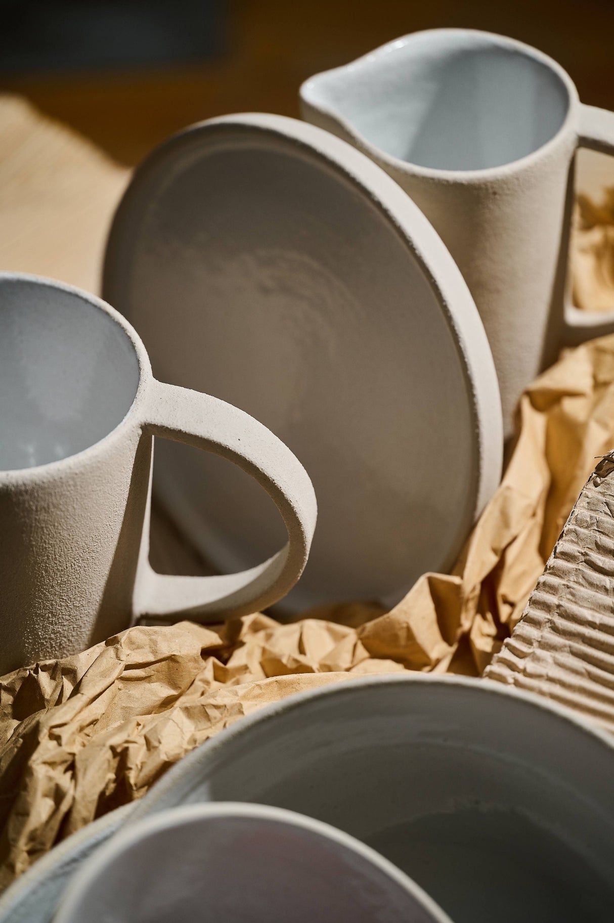 Handmade Stoneware Small Pitcher-Parc Decor