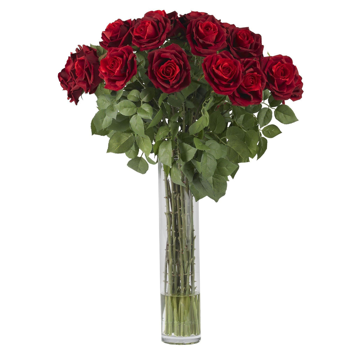Large Rose Silk Flower Arrangement-Parc Decor