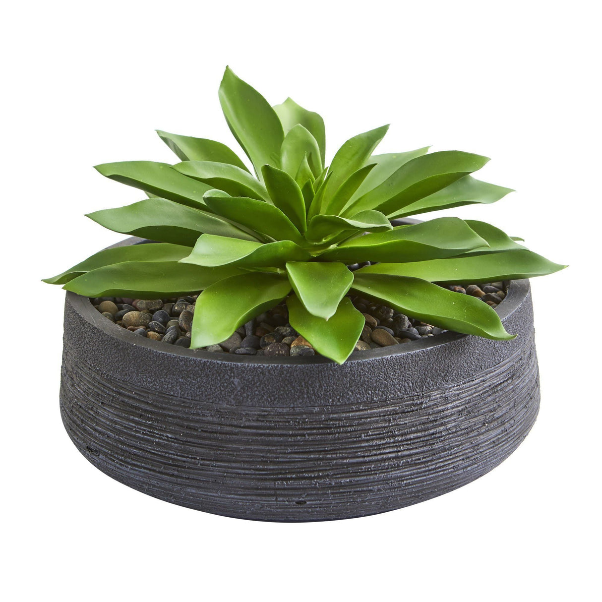 Large Succulent Artificial Plant in Decorative Bowl-Parc Decor