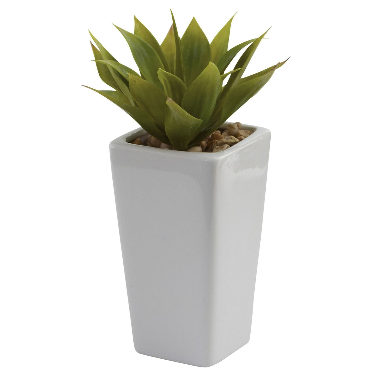 Mini Agave w/ Planter (Set of 3) White-Parc Decor