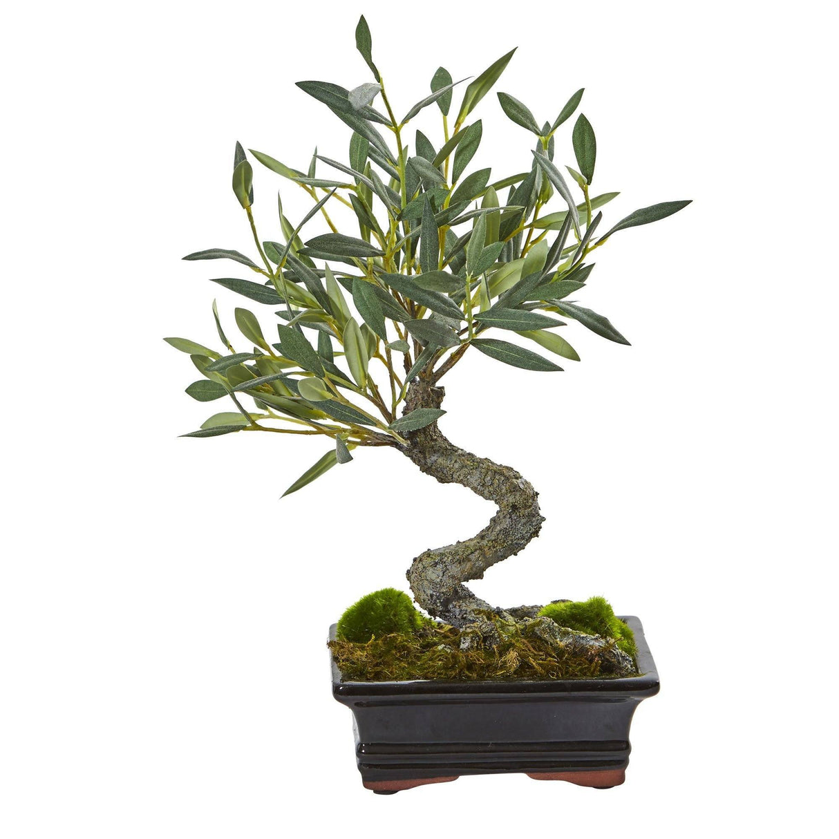 Mini Olive Artificial Bonsai Tree-Parc Decor