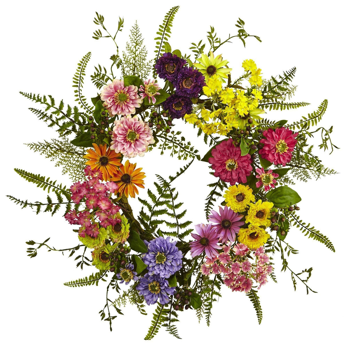 Mixed Flower Wreath-Parc Decor