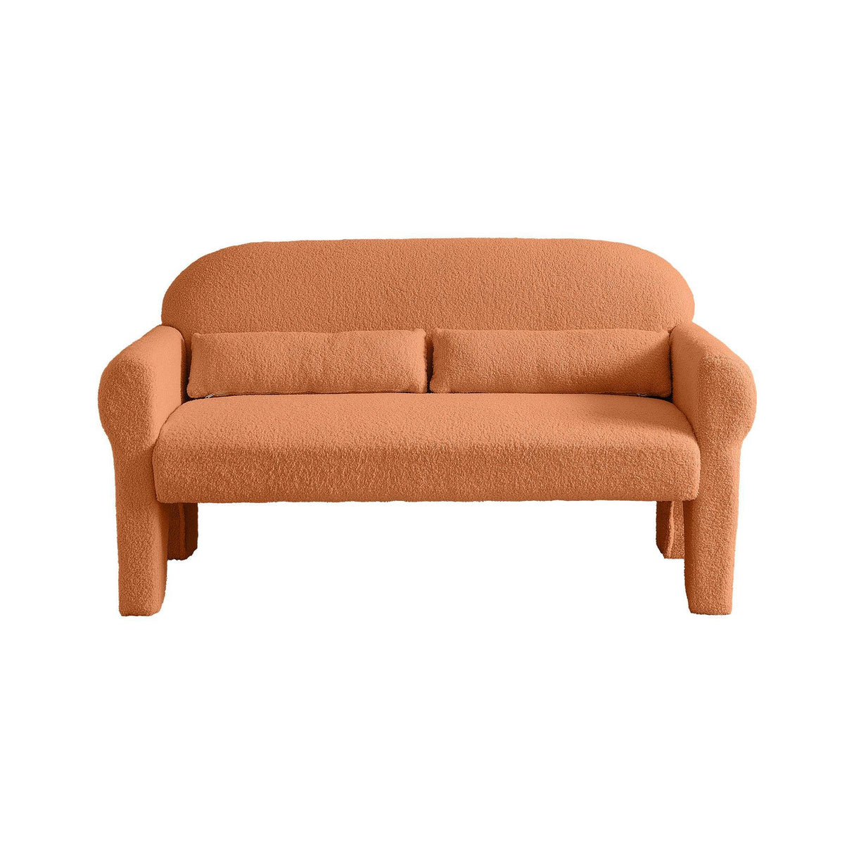 Modern Lambs Wool Fabric Loveseat for Living Room-Parc Decor