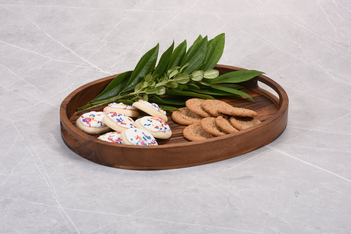 Oval Serving Tray-Parc Decor