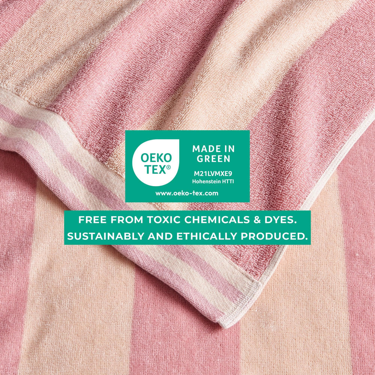 Oversized Striped Cabana Beach Towel - Edgartown Collection-Parc Decor