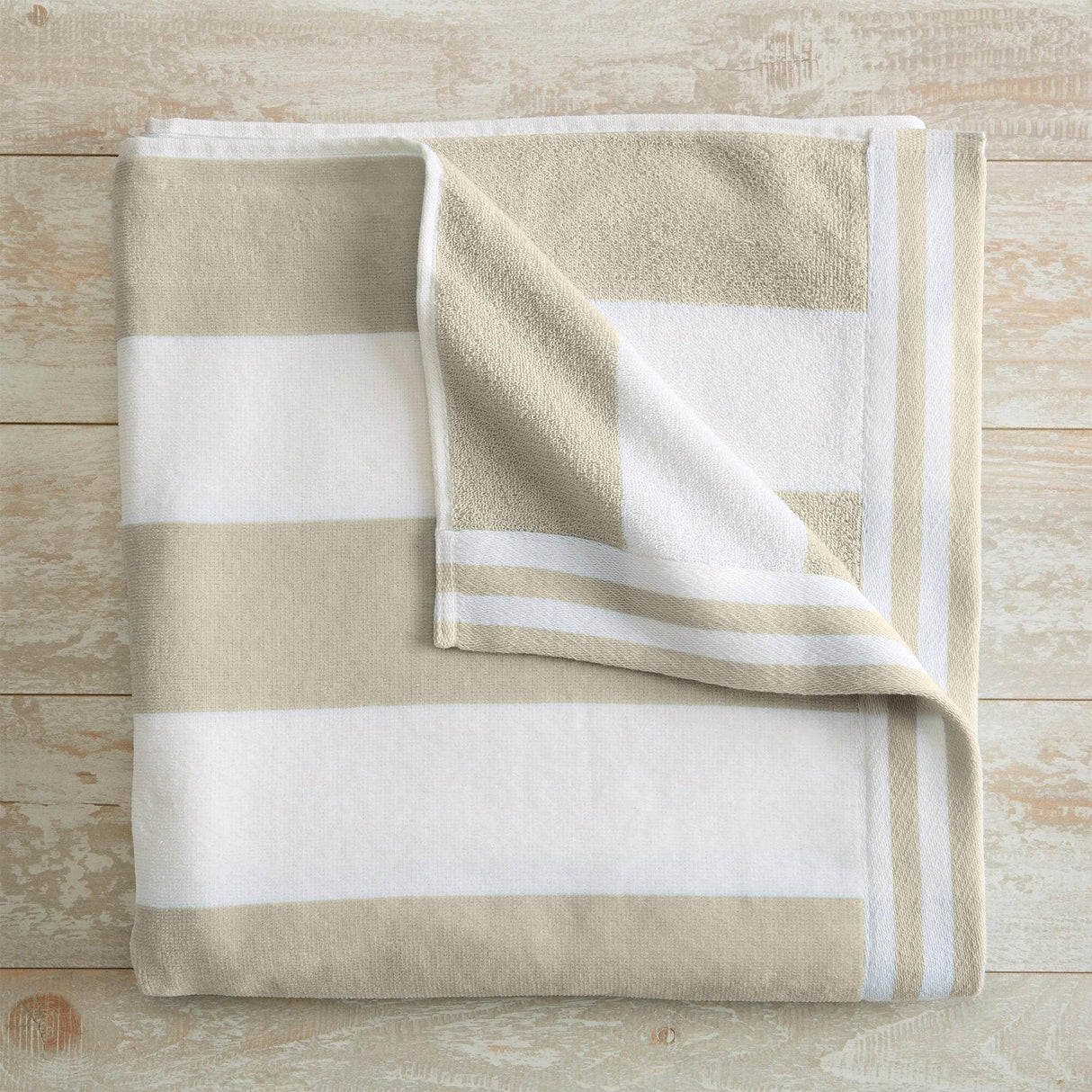 Oversized Striped Cabana Beach Towel - Edgartown Collection-Parc Decor