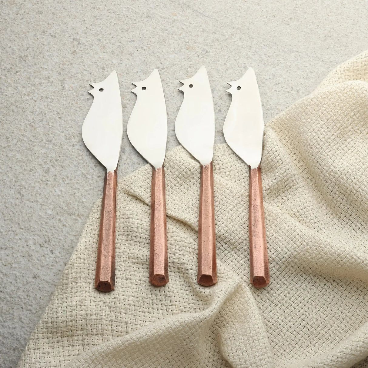 PLATEAU RATONCITO CHEESE SPREADER/KNIFE 4 PC. SET-Parc Decor