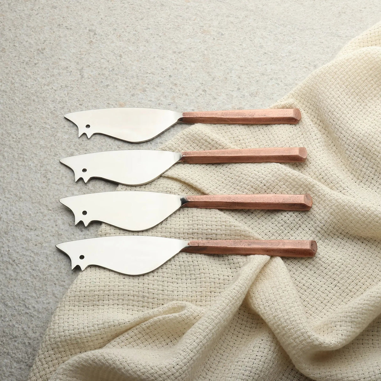 PLATEAU RATONCITO CHEESE SPREADER/KNIFE 4 PC. SET-Parc Decor