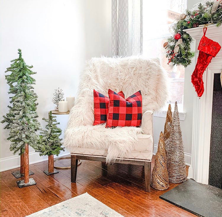 Red Buffalo Plaid Pillow Cover-Parc Decor