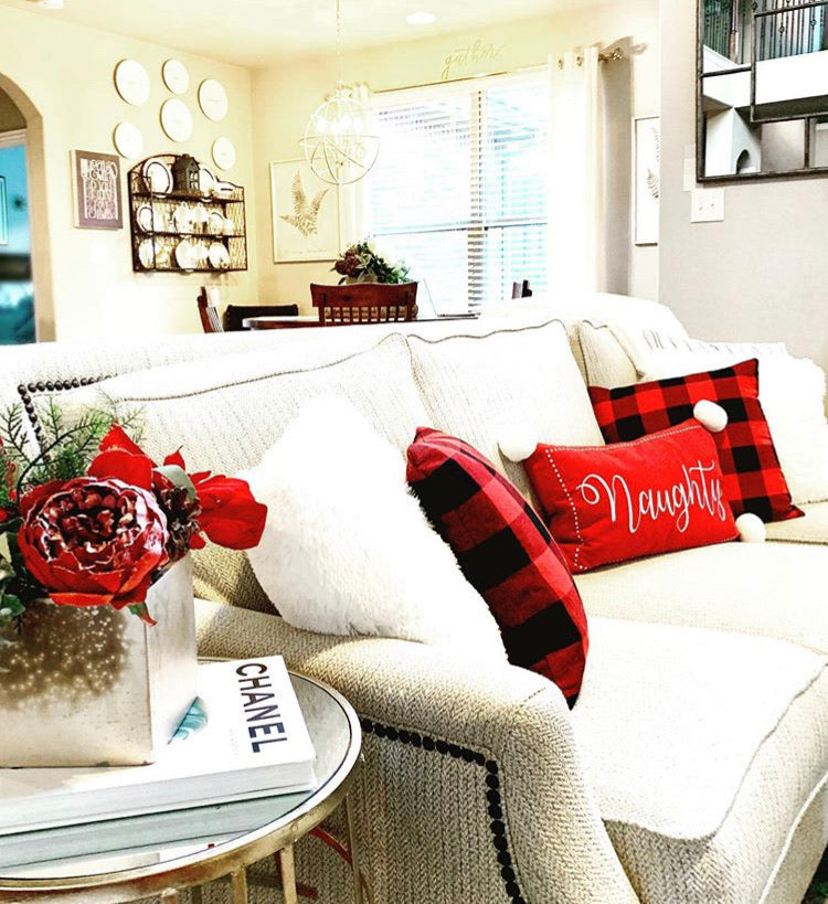 Red Buffalo Plaid Pillow Cover-Parc Decor