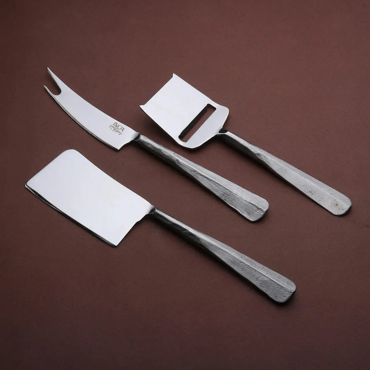 Ridge Cheese Knives 3 Pc. Set-Parc Decor