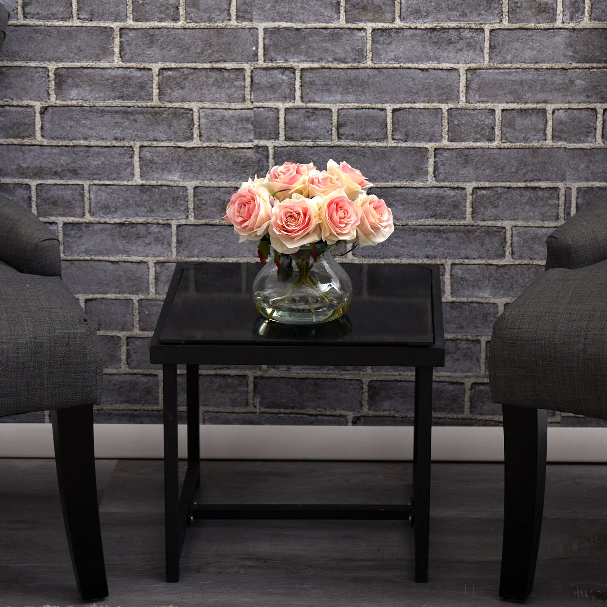 Rose Arrangement w/Vase-Parc Decor