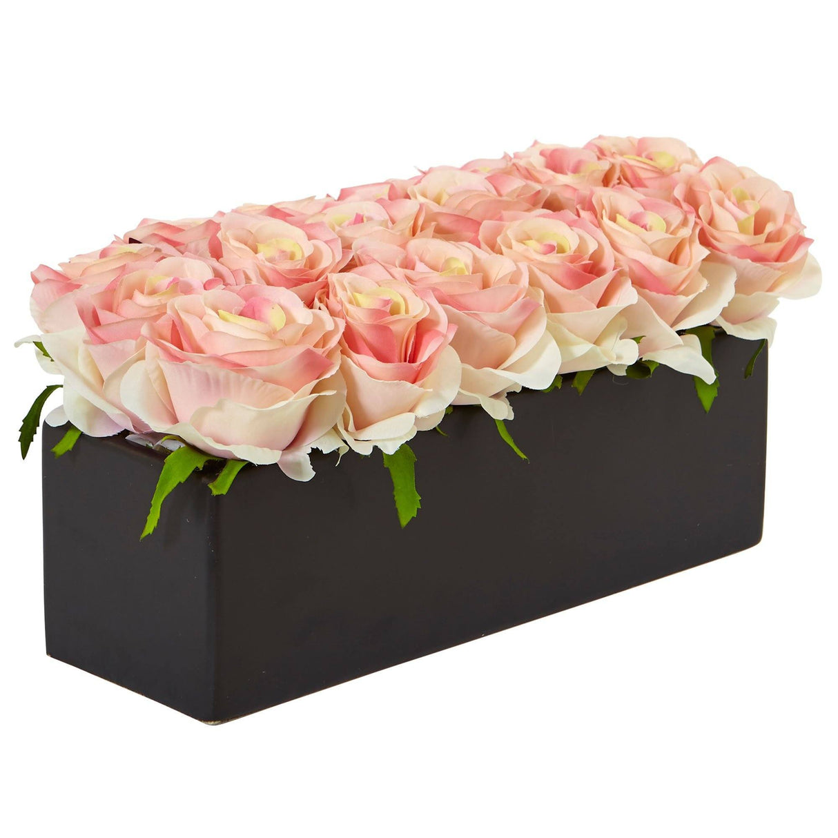 Roses in Rectangular Planter-Parc Decor