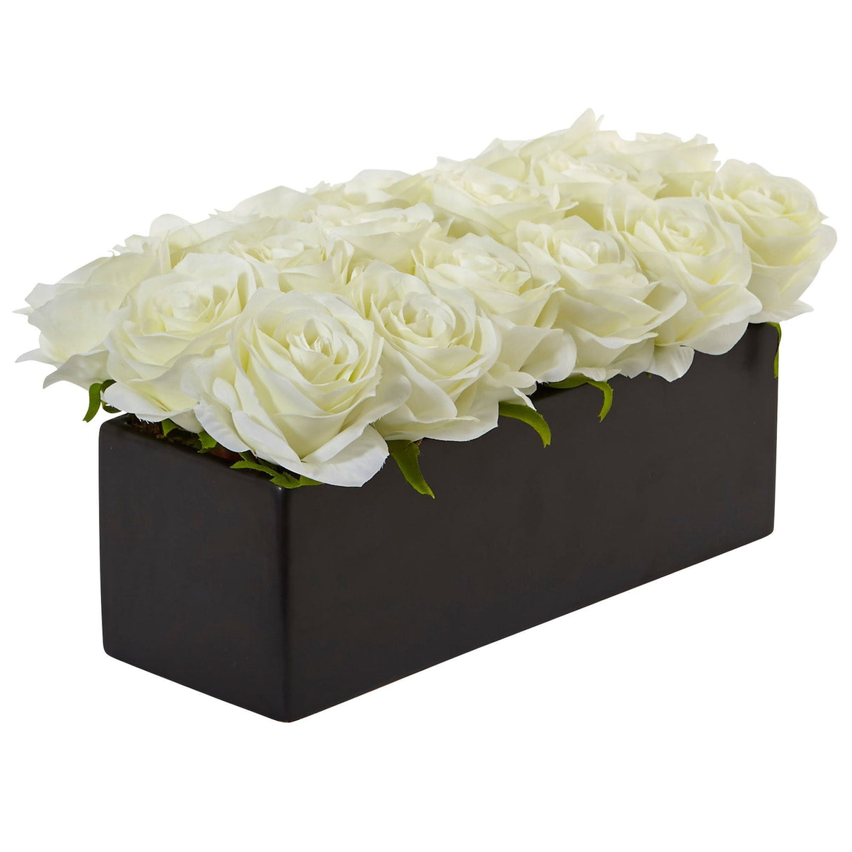 Roses in Rectangular Planter-Parc Decor