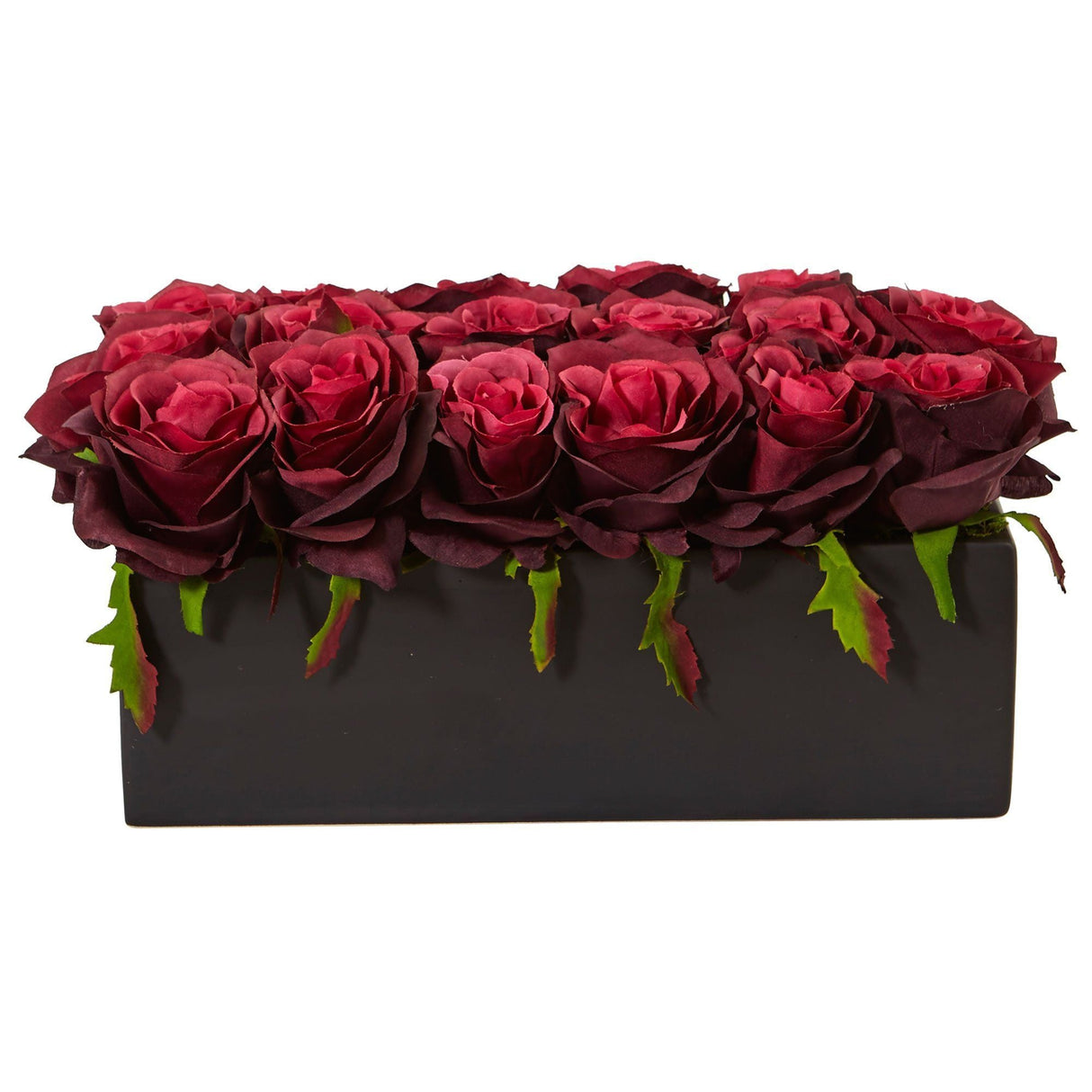 Roses in Rectangular Planter-Parc Decor