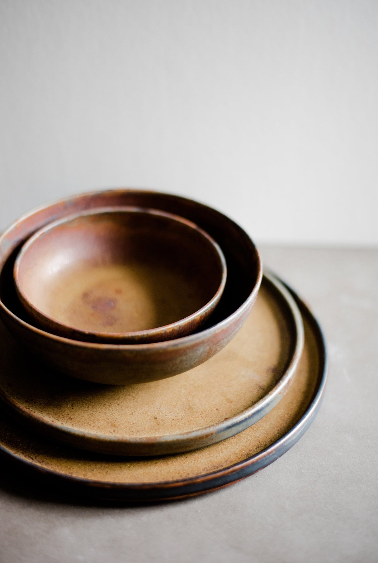 Rust Stoneware Mini Bowl-Parc Decor