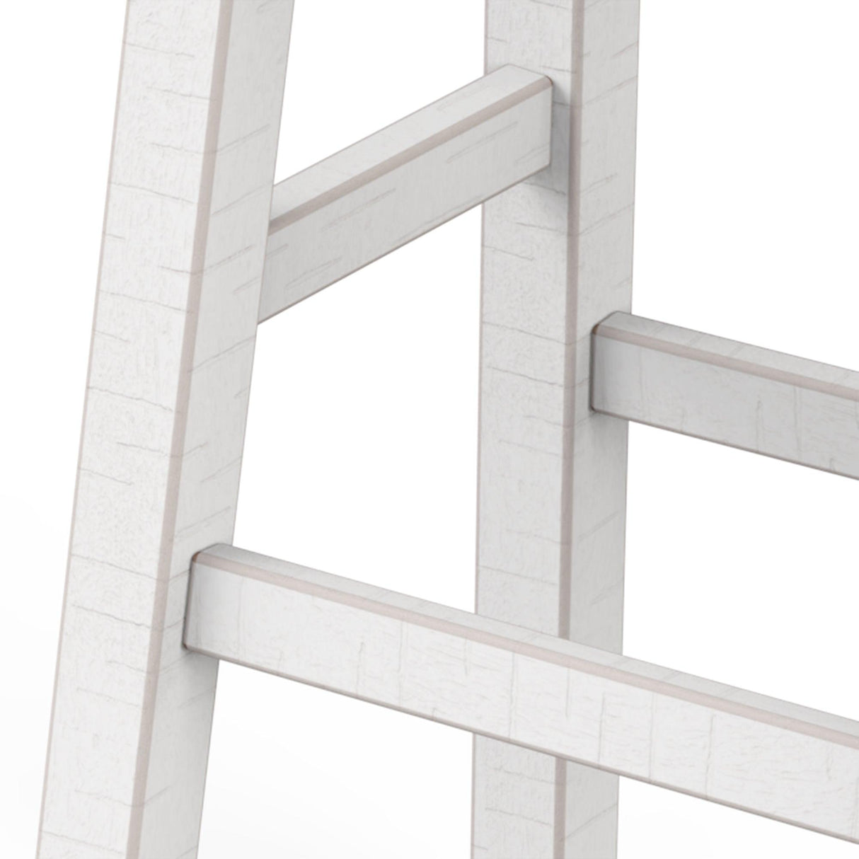 Set of 2 Farmhouse Solid Wood Bar Stools - Backless Saddle Seat Counter Height Chairs for Kitchen Island, Breakfast Nook & Home Office-Parc Decor