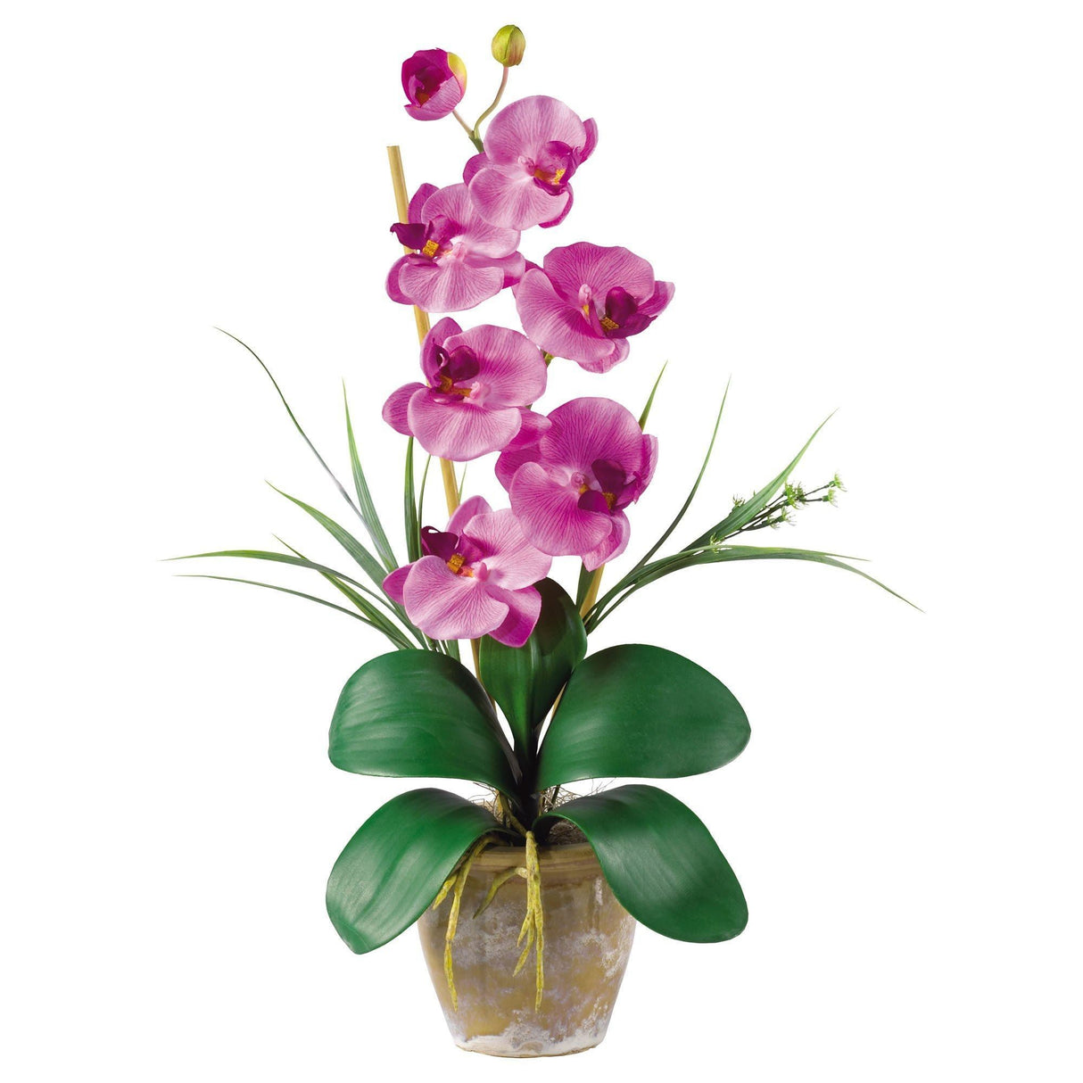 Single Stem Phalaenopsis Silk Orchid Arrangement-Parc Decor