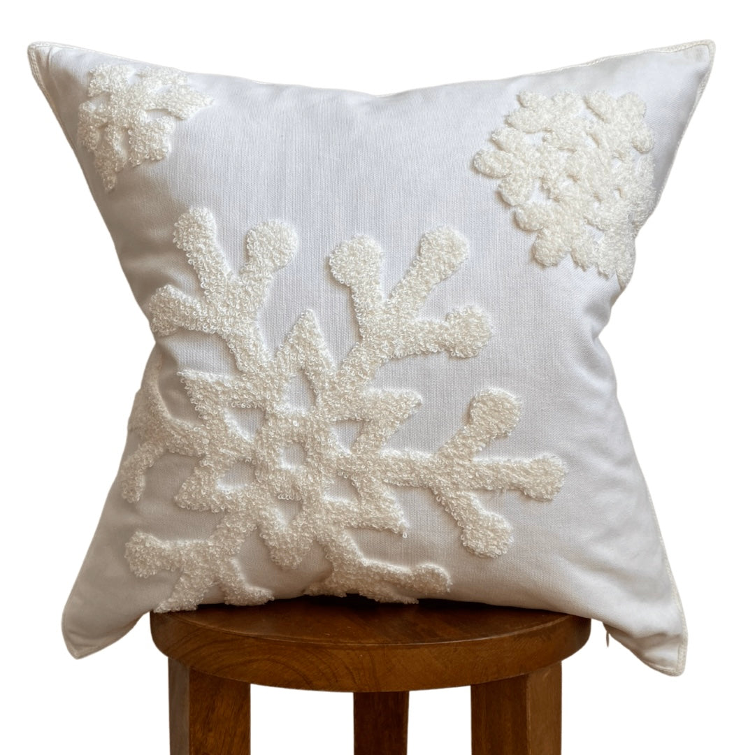 Snowflake Pillow Cover-Parc Decor
