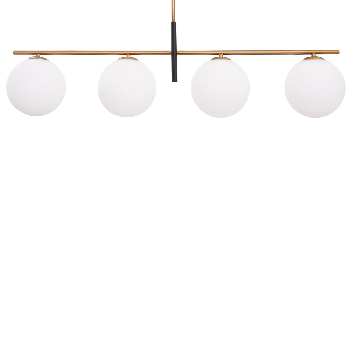 Spark Modern Gold Linear 4 Light Chandelier-Parc Decor