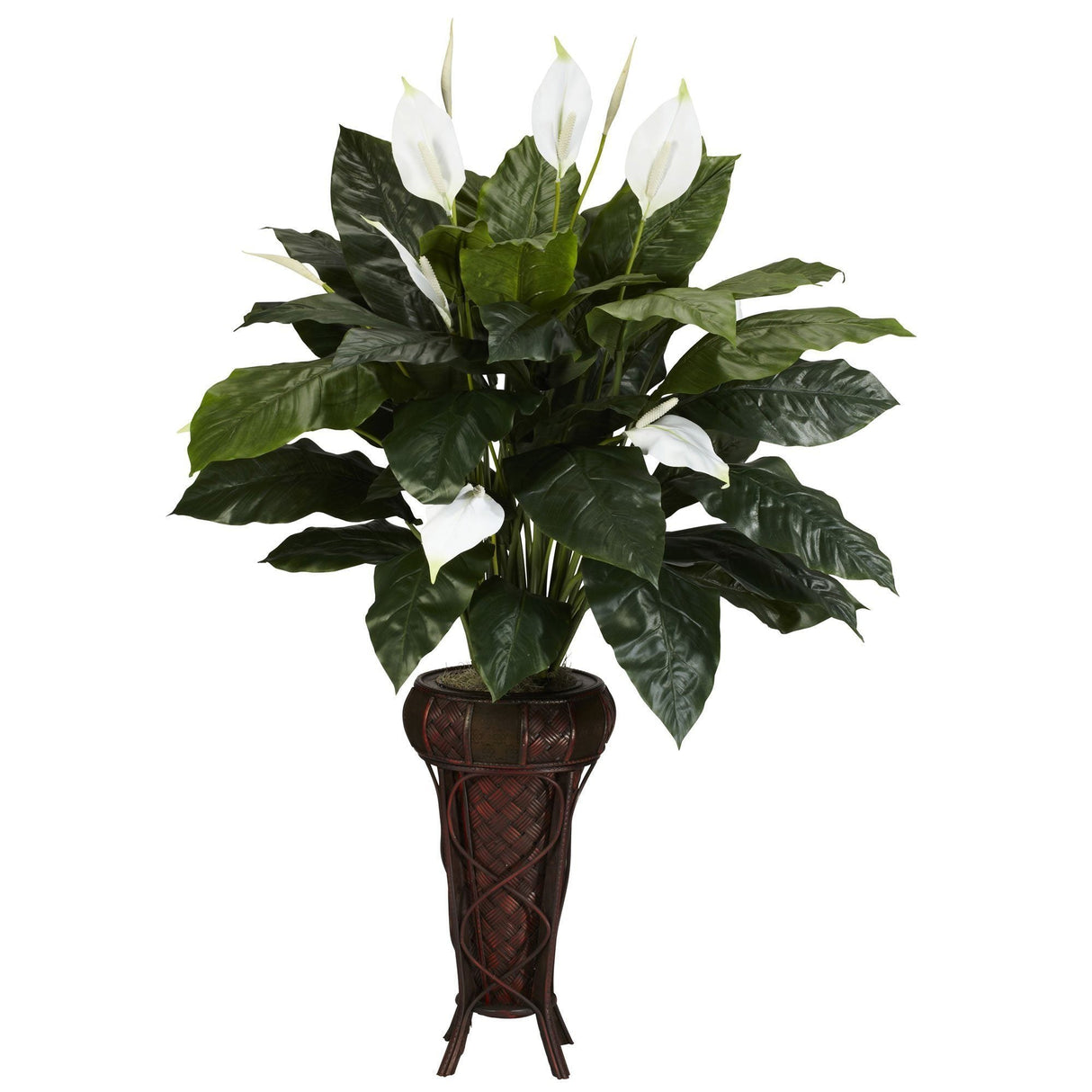 Spathiphyllum w/Stand Silk Plant-Parc Decor