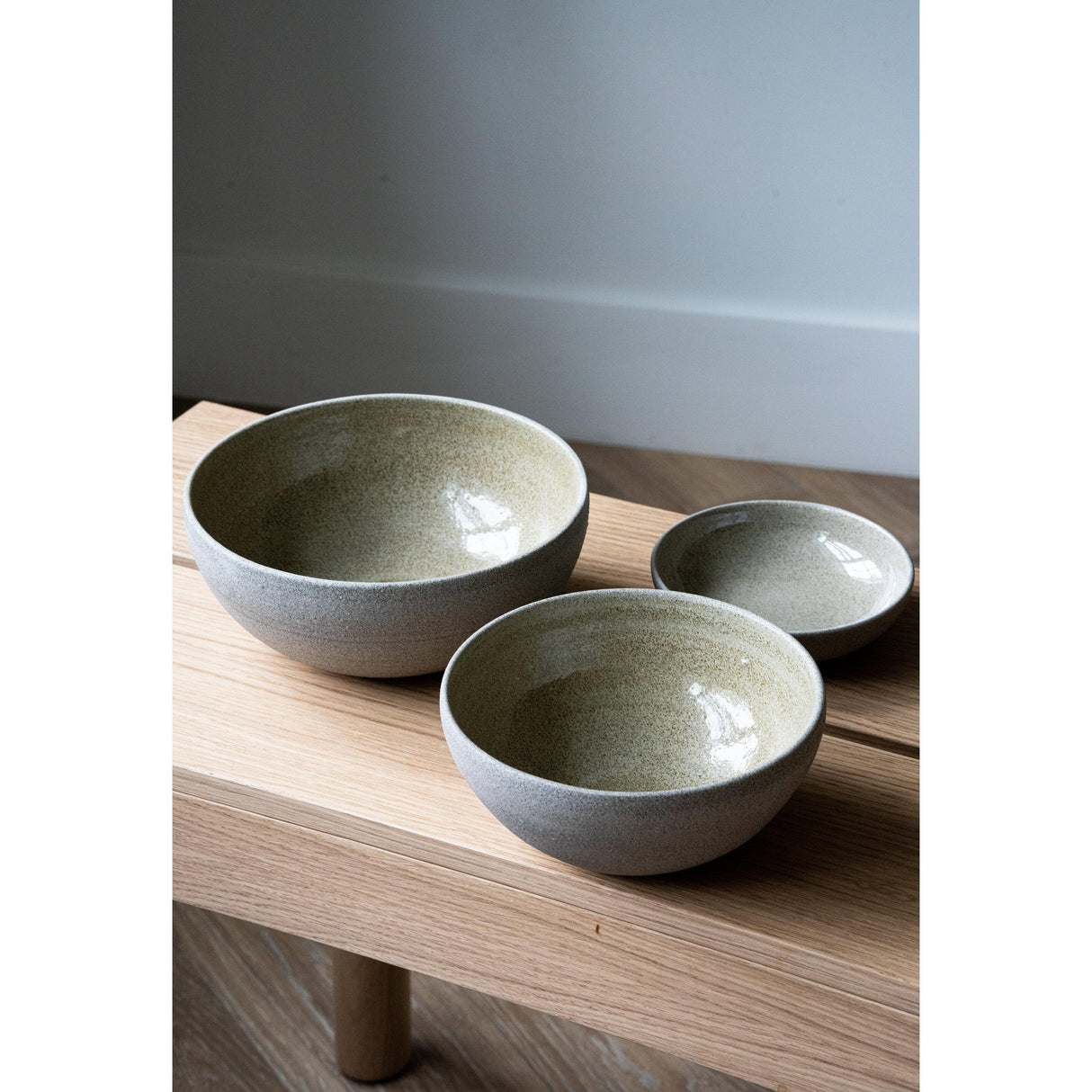 Stoneware Nesting Bowl Set "Concrete"