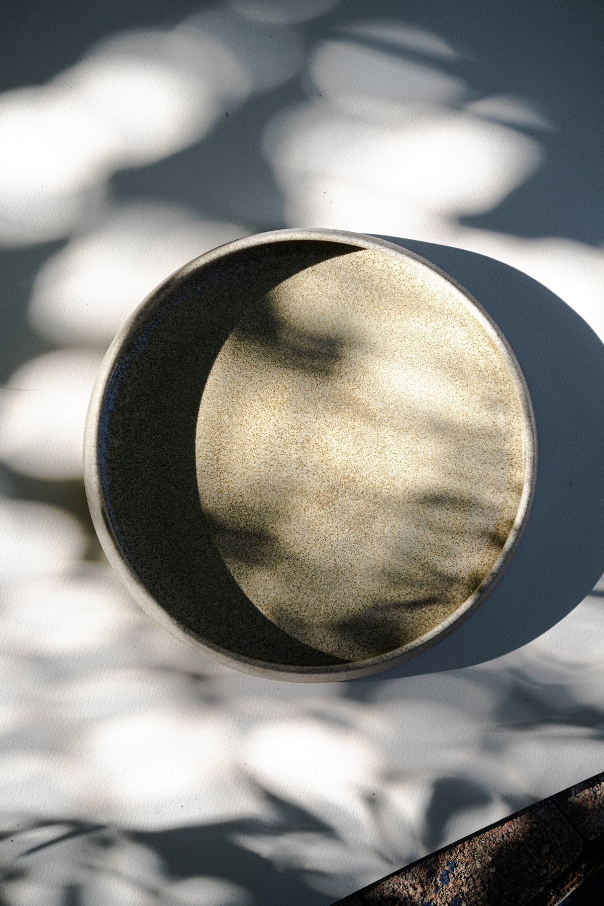 Stoneware Salad Plates with High Sides "Concrete"-Parc Decor