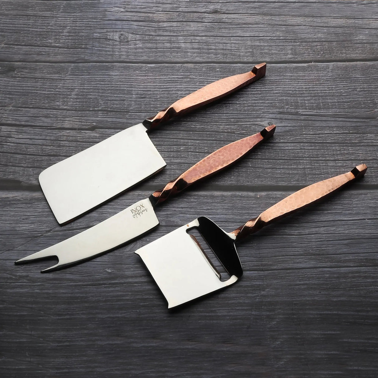 TWISTED URBAN CHEESE KNIFE 3 PC. SET-Parc Decor