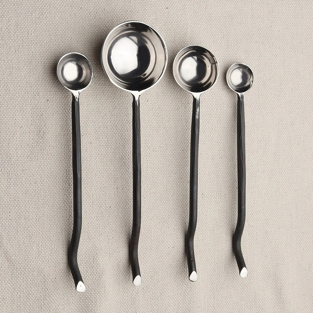 Twig Black Measuring Spoons Set-Parc Decor