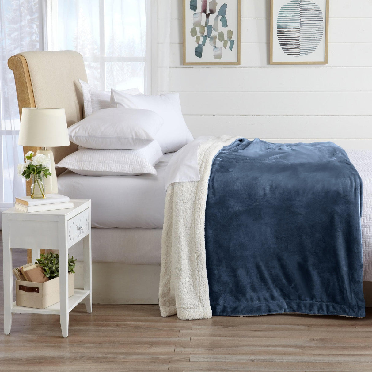Velvet Plush Sherpa Luxury Bed Blanket - Kinsley Collection-Parc Decor