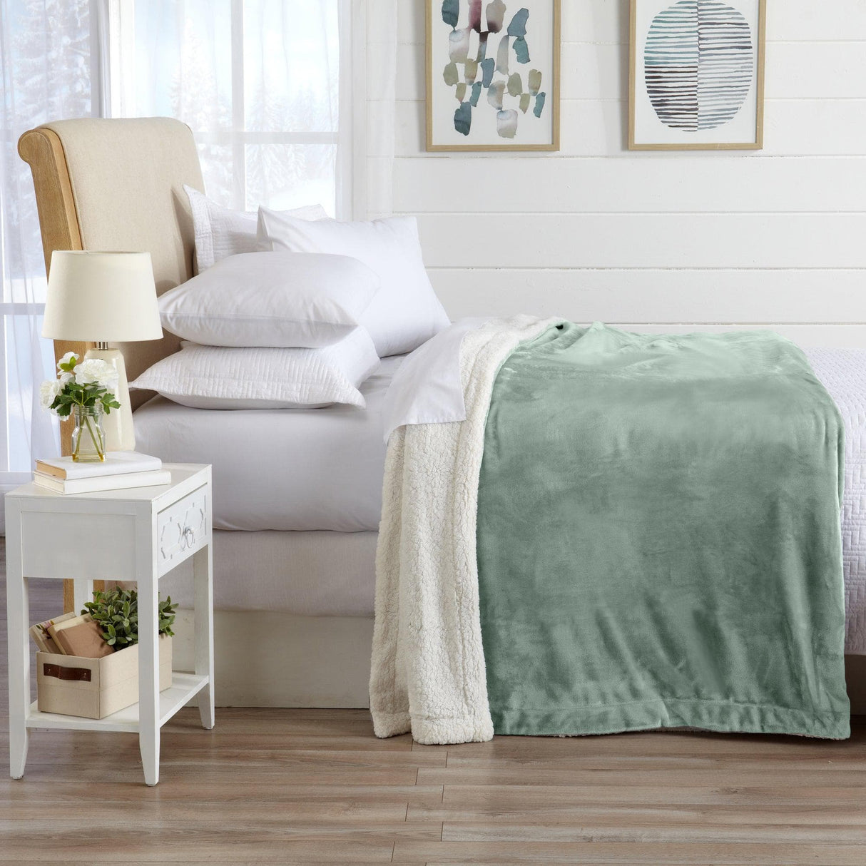 Velvet Plush Sherpa Luxury Bed Blanket - Kinsley Collection-Parc Decor