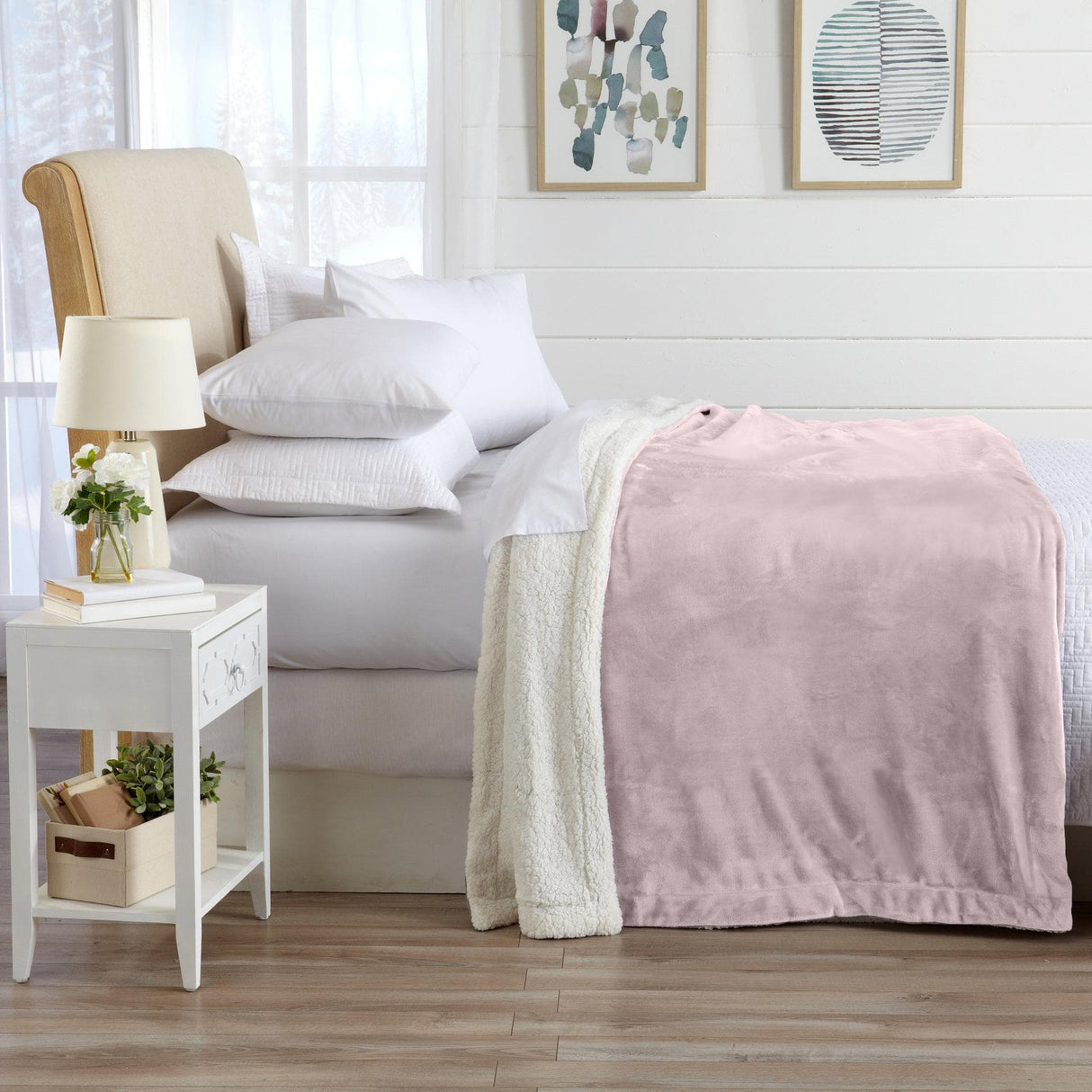 Velvet Plush Sherpa Luxury Bed Blanket - Kinsley Collection-Parc Decor