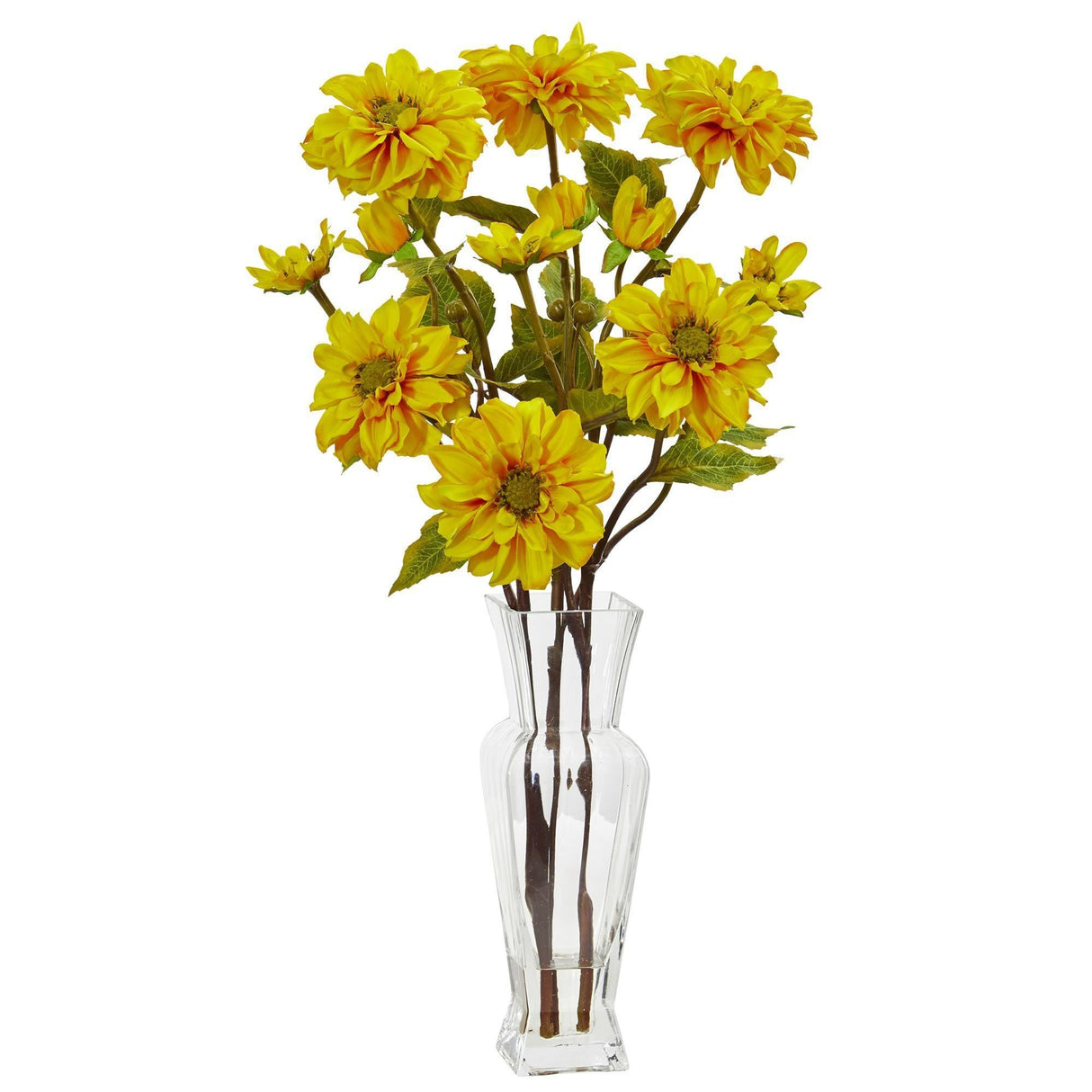 Zinnia Artificial Arrangement-Parc Decor