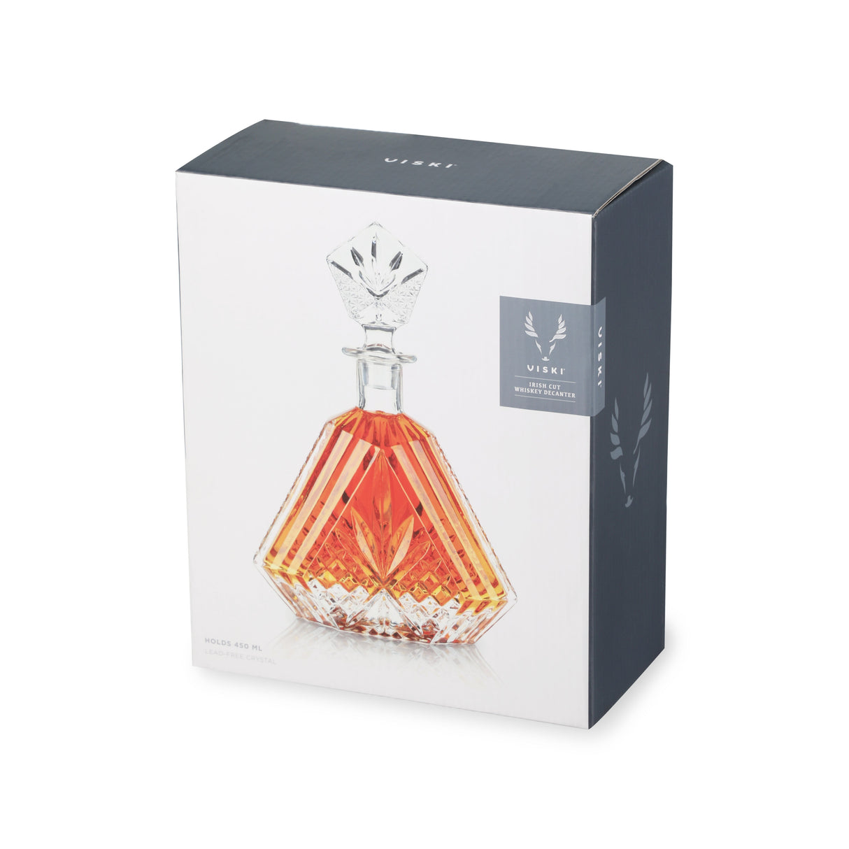 Admiral Crystal Irish Cut Whiskey Decanter-product_type::liquor_decanters-Parc Decor