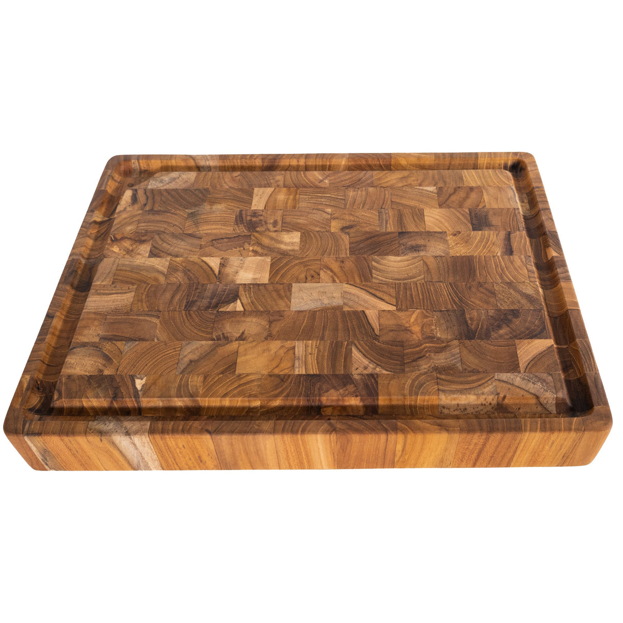 Adobe Checkered Teak Cutting Board-Cutting Board-Parc Decor