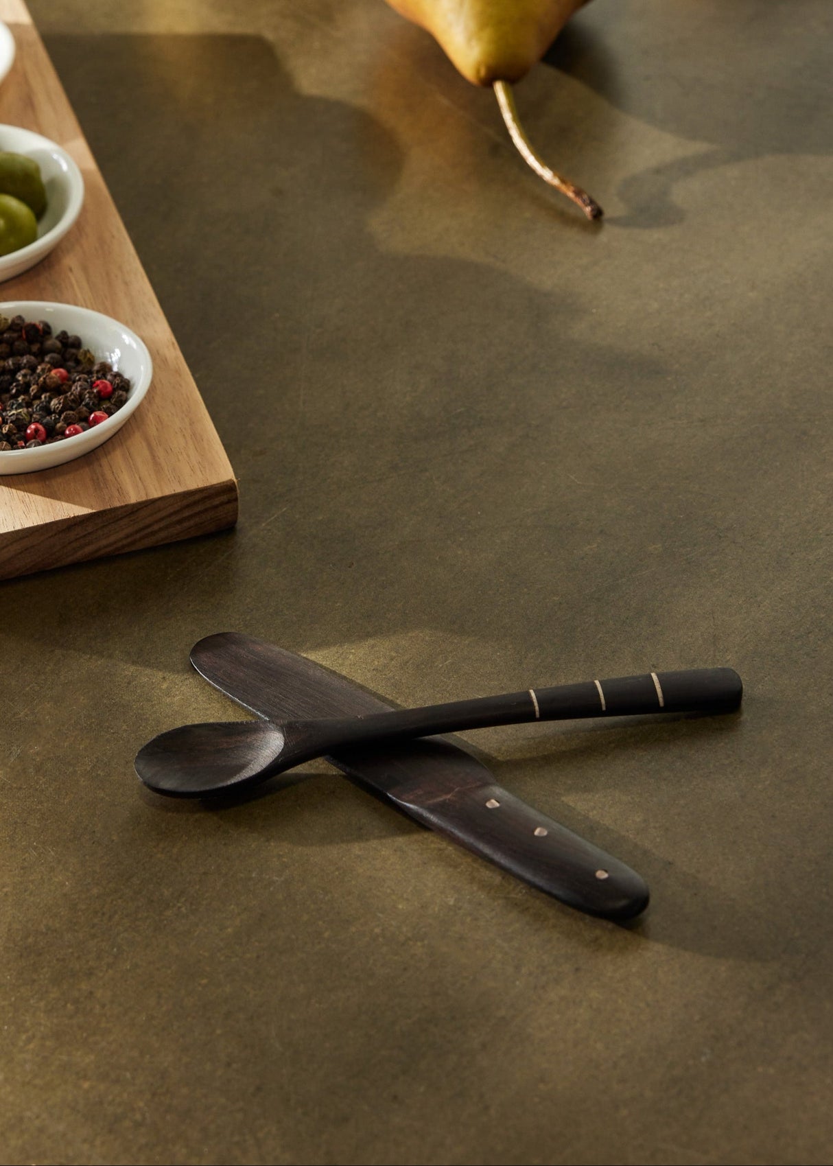 African Blackwood Small Serving Serving Spoons Utensils-Entertaining & Serving-Parc Decor