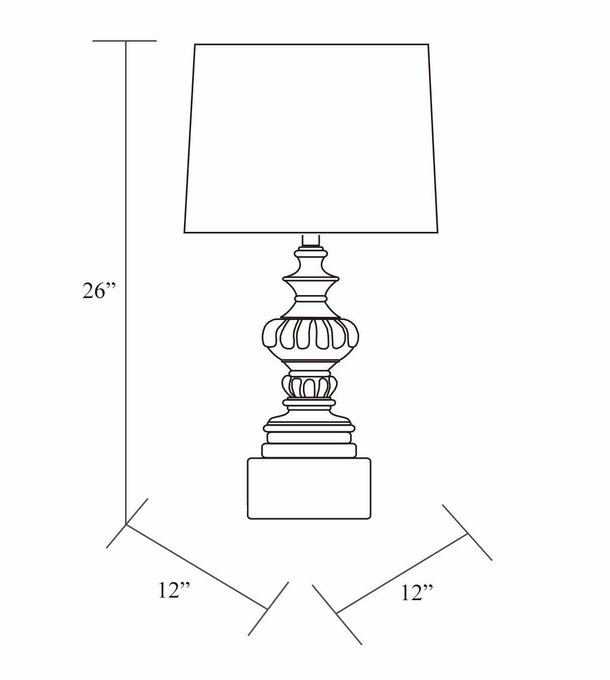 Anchovy Table Lamp - Clearance-Lighting-Parc Decor