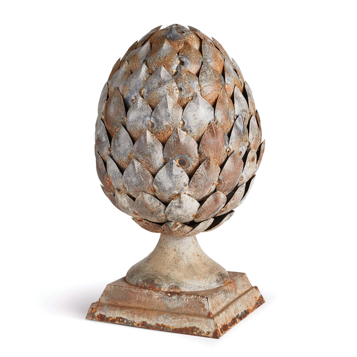 Antique Artichoke Ornament on Pedestal Base-Finial-Parc Decor