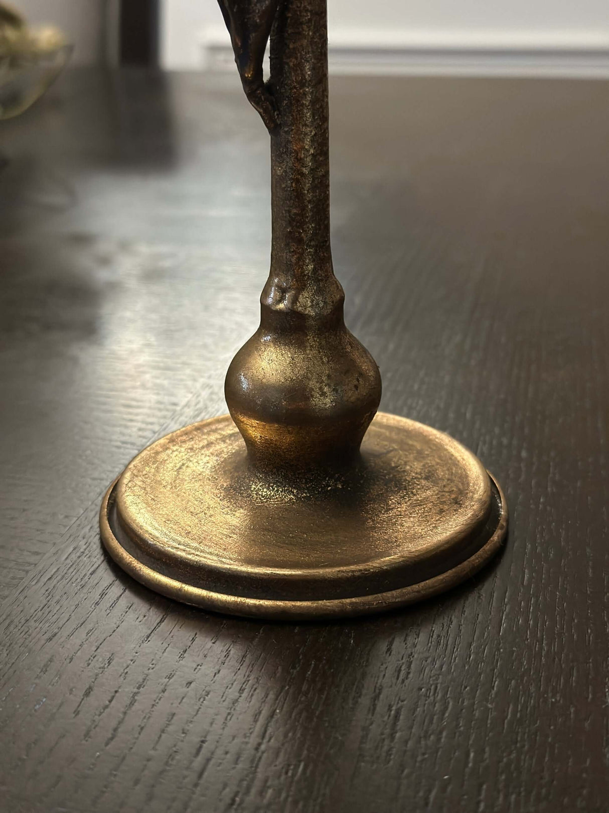 Antique Brass Leaf Candle Holders Set-Candle Holder-Parc Decor