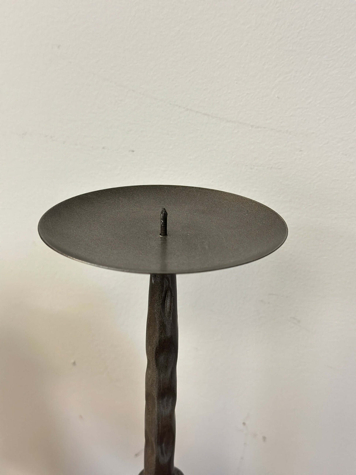 Antique Bronze Hammered Metal Candle Holders for Pillar Candles-Candle Holder-Parc Decor